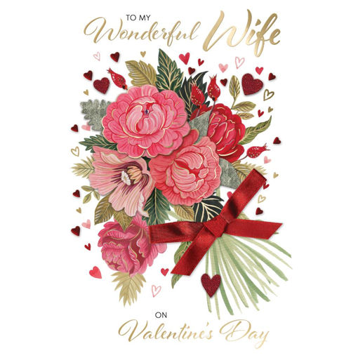 Picture of TO MY WONDERFUL WIFE ON VALENTINES DAY CARD